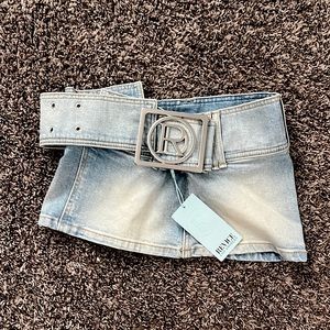 Revice denim micro skirt